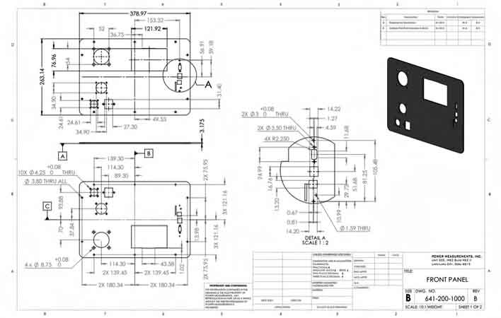 Power Measurements Sheet Metal Design